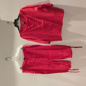 Eileen Fisher orange outfit. PM